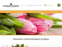 Tablet Screenshot of floraliesjouvence.ca